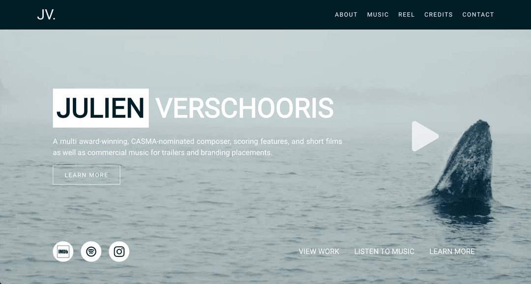 A preview of a website built by Blue Wave Dev
